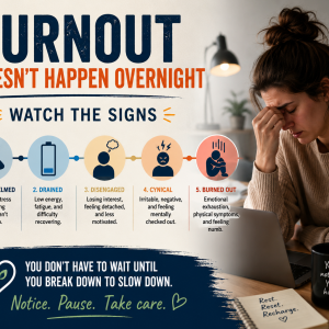 Read more about the article Burnout Doesn’t Happen Overnight — Watch the Signs